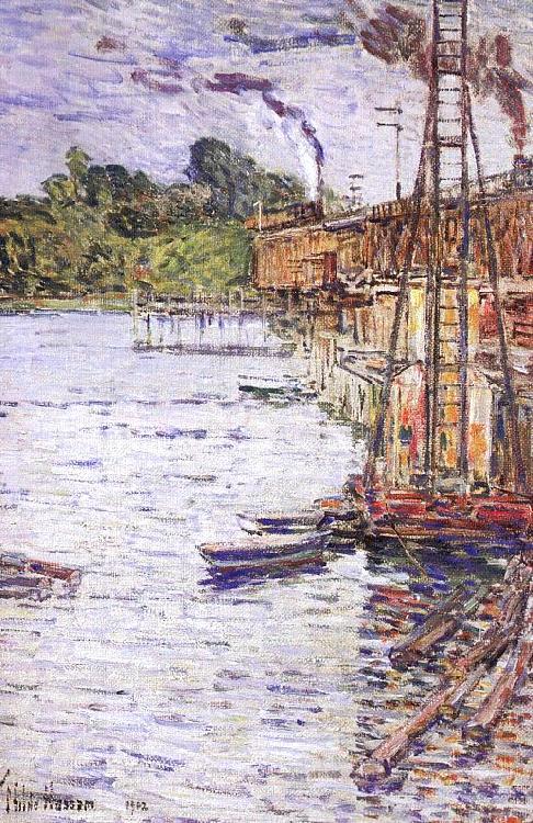 Childe Hassam The Mill Pond at Cos Cob